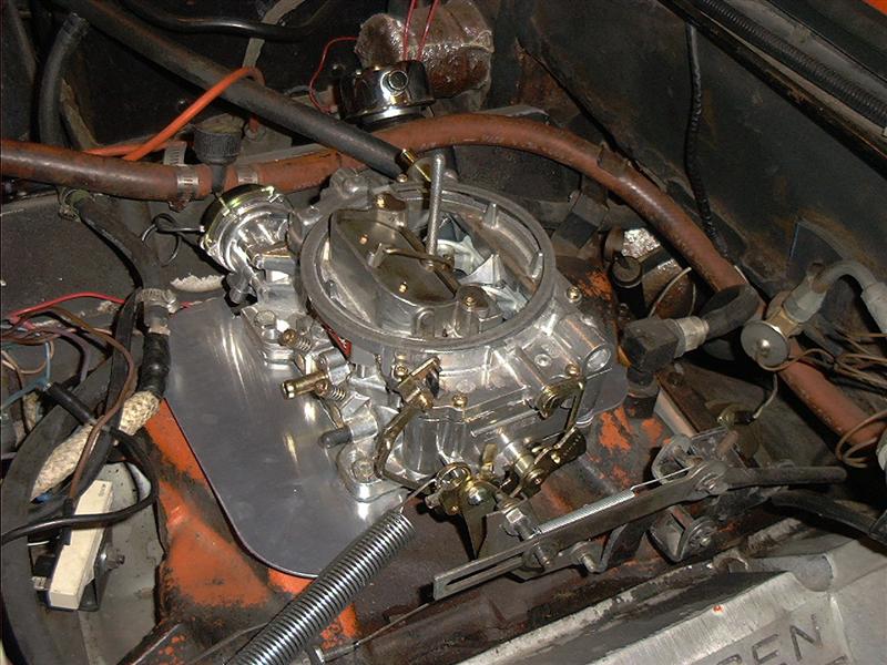 Edelbrock carb on the Interceptor